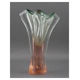 Vintage Chribska Art Glass Vase