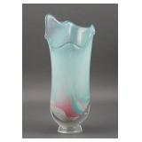 Hand Blown Large Glass Vase by Hal David Bergeri