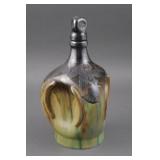 Fulper Art Nouveau Silver Overlay Decanter