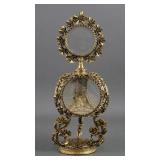 Vintage Ormolu Filigree Perfume Bottle