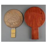 Vintage Japanese Kagami Bronze Hand Mirror