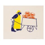 RIE MUNOZ, Serigraph, Cannery Worker