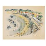 Vintage Mid Cent French Fauvist Lithograph Signed