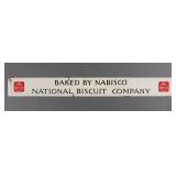 Baked by Nabisco National Biscuit Sign Door Push