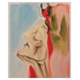 SALVADOR DALI, Woodcut, Chant 7 Paradise