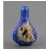 Lapis Lazuli Snuff Bottle W/ Dragon