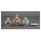 (4) Vintage Snuff Bottles