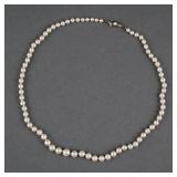 Silver and Pearl Necklace