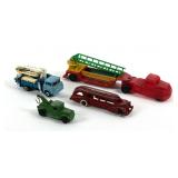 (4) Vintage Hubley Wyandotte Shinsei Toy Trucks