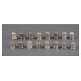 (15) Sterling Silver Thimbles