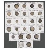 (26) Vintage Silver International Coins