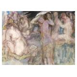 Impressionist Style Nude Watercolor