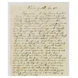 1866 Montana Gold Rush Letter White