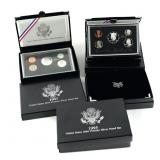 (4) U.S. Mint Premier Silver Proof Sets 1996-98