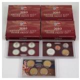 Four 2010 U.S. Mint Silver Proof Sets
