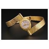 18KT Gold Mid Century Silvana Ladies Watch