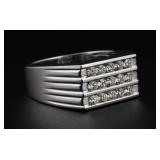 14K White Gold 0.75ctw Natural Diamond Ring