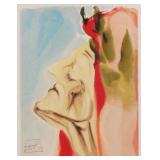 SALVADOR DALI Original Woodcut Paradise 7 COA
