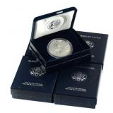 (5) Proof American Silver Eagles 1997-2000