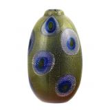 Vintage Japanese Kamei Osaka Art Glass Bud Vase