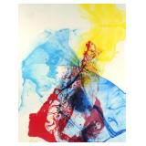 PAUL JENKINS, Lithograph, Catherine Wheel