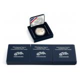 (4) 2010 Disabled Veterans Proof Silver Dollars