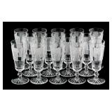 (14) Waterford "Hibernia" Fluted Champagne Glass