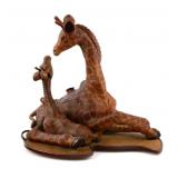 Woven Giraffe Sculpture Hidden Basket