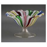 Mid-Century Venetian Art Glass Compote