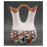 Dora Isleta Pueblo Pottery Wedding Vase
