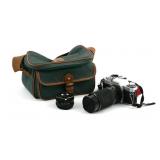 Canon AV-1 35mm SLR Camera w/ (2) Lenses