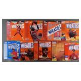 (9) Vintage Wheaties Sports Cereal Boxes