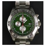 Poseidon Chronograph Green Dial Wristwatch