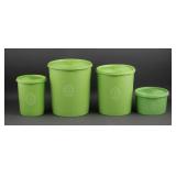 (4) Vintage Tupperware Servalier Canisters