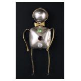 Vintage Mexican Modernist Sterling Figural Brooch
