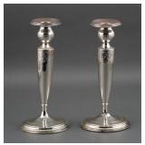 (2) Alvin Sterling Silver Candlesticks