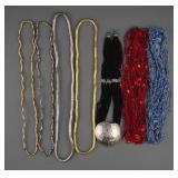 Assorted Beaded and Metallic Necklaces