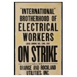 Vintage IBEW Electrical Workers Strike Poster