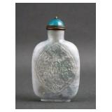 Light Celadon Hardstone Chinese Snuff Bottle