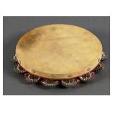 Vintage Salvation Army Red Wood Tambourine