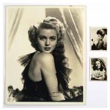 (3) Vintage Hollywood Actress Signed Photos