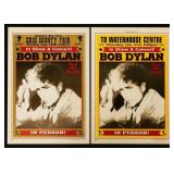 (4) Bob Dylan Concert Posters