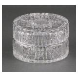 Cut Crystal Round Lidded Trinket Box