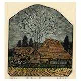 Ouchi Koho Japanese Woodblock Print "Early Spring