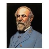 Robert E. Lee Confederate General Portrait Oil