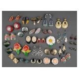 Tray Lot of Earrings