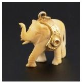 Ivory Elephant Charm or Pendant