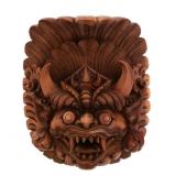 Balinese Carved Wood Barong Guardian