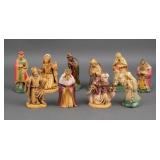 (10) Vintage Nativity Scene Figurines