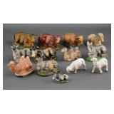 (13) Vintage Italian Nativity Animal Figurines